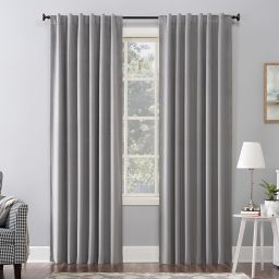 Sun Zero® Amherst Velvet 96-Inch Thermal Blackout Window Curtain Panel in Grey (Single)