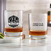 Anniversary Personalized 14 oz. Whiskey Glass