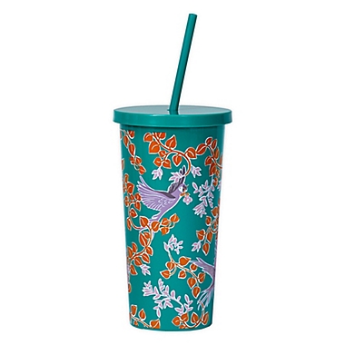 kate spade new york Bird Party Tumbler with Straw | Bed Bath & Beyond