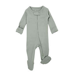 L'ovedbaby® Size 6-9M Organic Cotton Footie in Seafoam