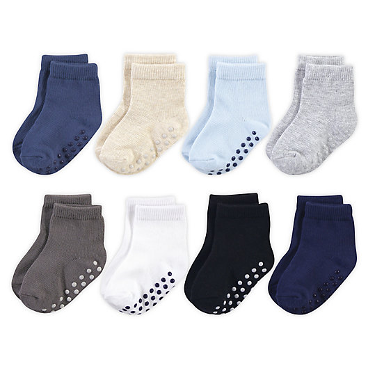 Alternate image 1 for Touched By Nature® 8-Pack Non-Skid Socks