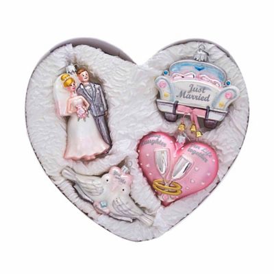 wedding christmas ornament set