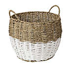Alternate image 3 for Honey-Can-Do&reg; Round Seagrass Nesting Baskets in Natural//White (Set of 3)