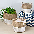 Alternate image 5 for Honey-Can-Do&reg; Round Seagrass Nesting Baskets in Natural//White (Set of 3)