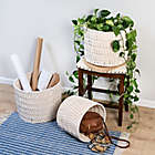 Alternate image 1 for Honey-Can-Do&reg; Round Rope Nesting Baskets in Natural//White (Set of 3)