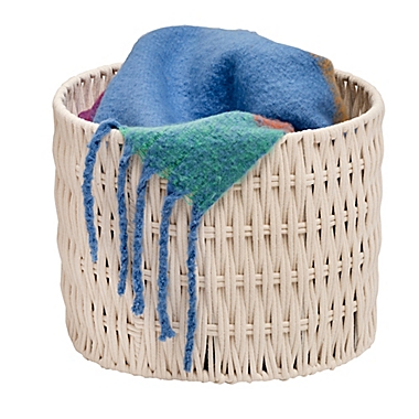 Honey-Can-Do&reg; Round Rope Nesting Baskets in Natural//White (Set of 3). View a larger version of this product image.