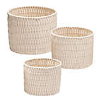 Alternate image 5 for Honey-Can-Do&reg; Round Rope Nesting Baskets in Natural//White (Set of 3)