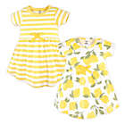 Alternate image 0 for Touched by Nature Size 3T 2-Pack Lemon Tree Organic Cotton Dresses