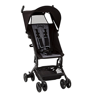 Delta Children Jeep&reg; Clutch Plus Travel Stroller in Black/Grey. View a larger version of this product image.
