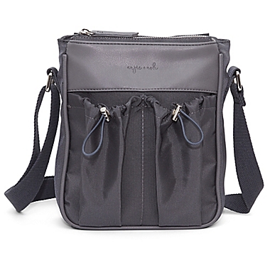 Anjie + Ash&trade; Parent Crossbody Diaper Bag in Slate Grey. View a larger version of this product image.