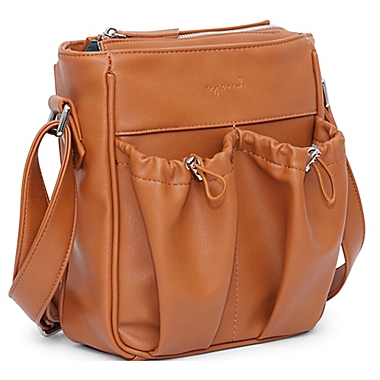 Anjie + Ash&trade; Parent Crossbody Diaper Bag in Brown. View a larger version of this product image.