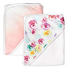 Alternate image 0 for The Honest Company&reg; 2-Pack Rose Blossom Organic Cotton Hooded Towels