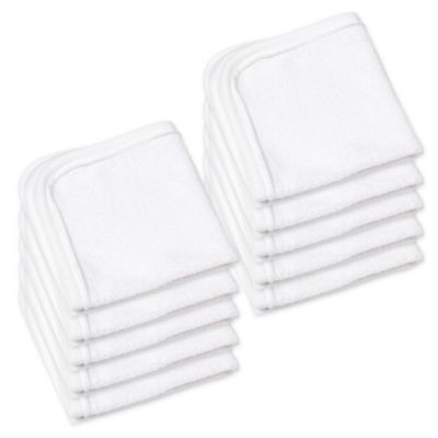 The Honest Company&reg; 10-Pack Washcloths in White