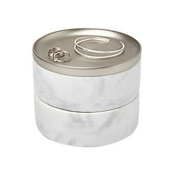 Umbra® Tesora Jewelry Box in White/Nickel