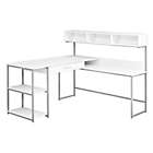 Alternate image 0 for Monarch Specialties Computer Desk with Side Station in White/Silver