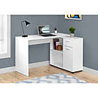 Alternate image 1 for Monarch Specialties 46-Inch Computer Desk with Storage Cabinet in White