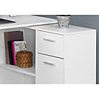 Alternate image 2 for Monarch Specialties 46-Inch Computer Desk with Storage Cabinet in White