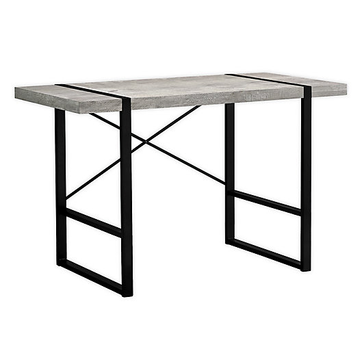 Alternate image 1 for Monarch Specialties 49-Inch Industrial Computer Desk in Distressed Grey