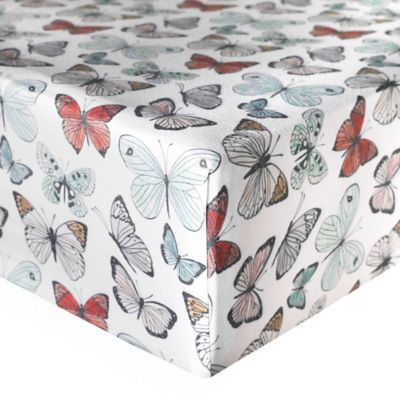 butterfly crib sheet