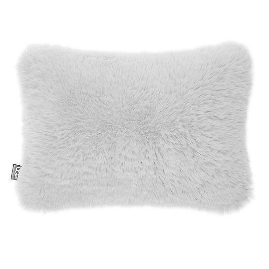 Alternate image 1 for UGG® Trixie Plush Oblong Throw Pillow in Glacier Grey