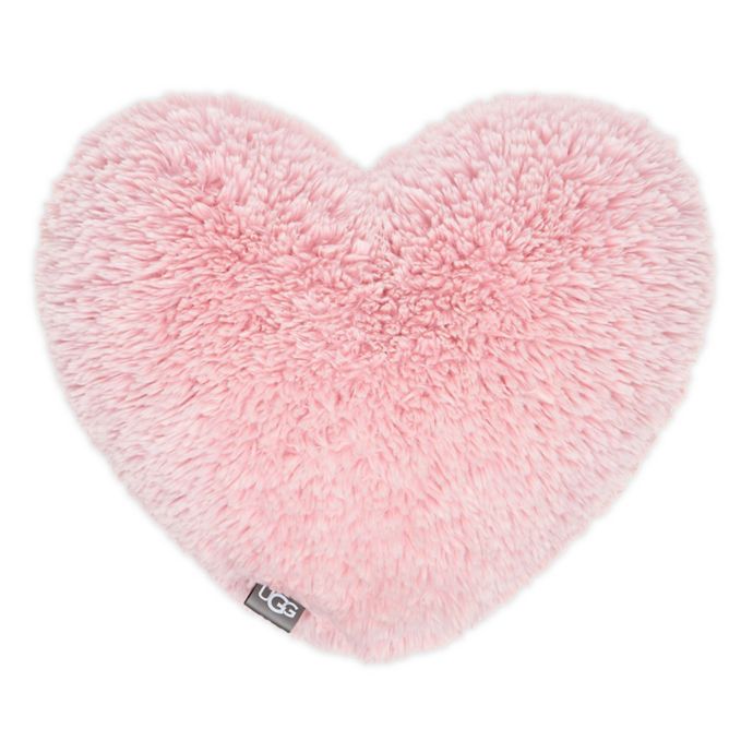 pink plush throw pillow