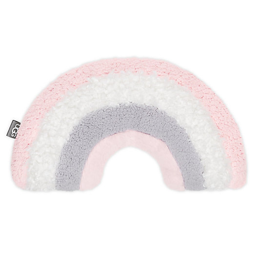 Alternate image 1 for UGG® Rainbow Plush Throw Pillow in Pink