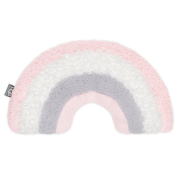 pink plush throw pillow