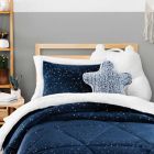 Alternate image 3 for UGG&reg; Milo 3-Piece Reversible Full/Queen Comforter Set in Navy