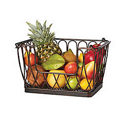 Gourmet Basics By Mikasa® Iron Fruit Basket in Black