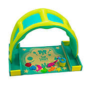 SunSmart Take-Along Beach Time Playset with Canopy in Green/Yellow