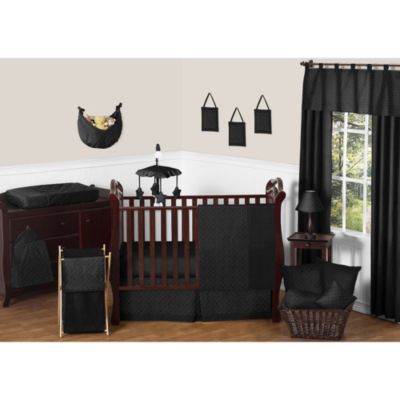 black crib set