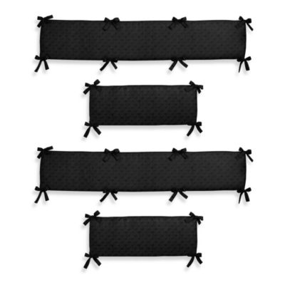 black crib bumper