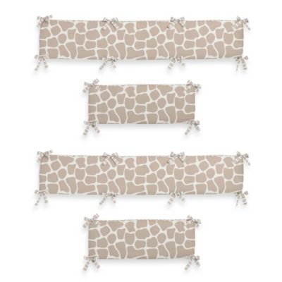 giraffe print crib bedding