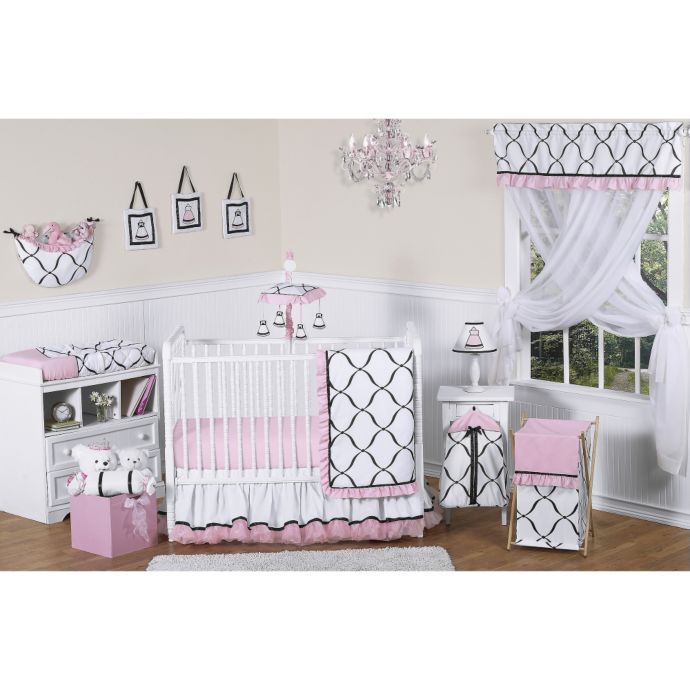 Sweet Jojo Designs Princess Crib Bedding Collection In Black White