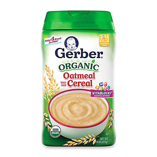 Alternate image 1 for Gerber® 8 oz. Organic Whole Grain Oatmeal Cereal