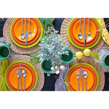 Fiesta&reg; 12-Piece Classic Dinnerware Set in Butterscotch. View a larger version of this product image.