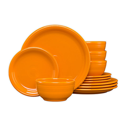Alternate image 1 for Fiesta® 12-Piece Bistro Dinnerware Set in Butterscotch