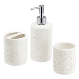 White Ceramic Bathroom Accessories Bed Bath Beyond
