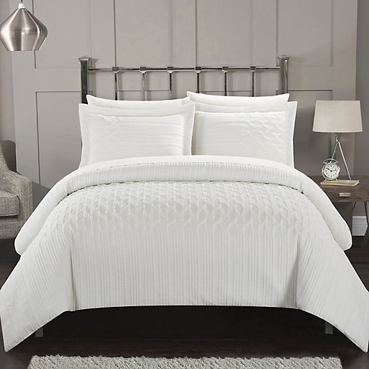 Alternate image 1 for Chic Home Jazmaine 7-Piece King Comforter Set in White