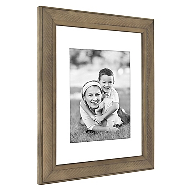 Bee &amp; Willow&trade; 8-Inch x 10-Inch Matted Wood Picture Frame in Light Chocolate. View a larger version of this product image.