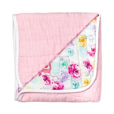 The Honest Company&reg; Rose Blossom Organic Cotton Quilted Blanket. View a larger version of this product image.