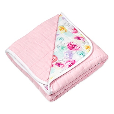 The Honest Company&reg; Rose Blossom Organic Cotton Quilted Blanket. View a larger version of this product image.
