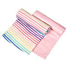 Alternate image 0 for The Honest Company&reg; 2-Pack Rainbow Stripe Organic Cotton Swaddle Blanket