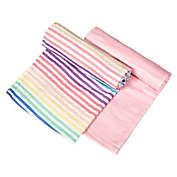The Honest Company&reg; 2-Pack Rainbow Stripe Organic Cotton Swaddle Blanket