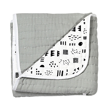 The Honest Company&reg; Pattern Play Organic Cotton Quilted Blanket. View a larger version of this product image.