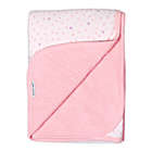 Alternate image 0 for The Honest Company Love Dot Receiving Blanket in White/Pink