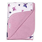 Alternate image 0 for The Honest Company Butterfly Receiving Blanket in White/Lavender