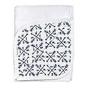The Honest Company Honest Separates Organic Cotton Receiving Blanket in White/Blue
