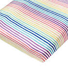 Alternate image 1 for The Honest Company&reg; Rainbow Stripe 2-Pack Organic Cotton Fitted Crib Sheets