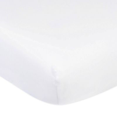 Marmalade&trade; Cotton Jersey Knit Fitted Crib Sheet in White
